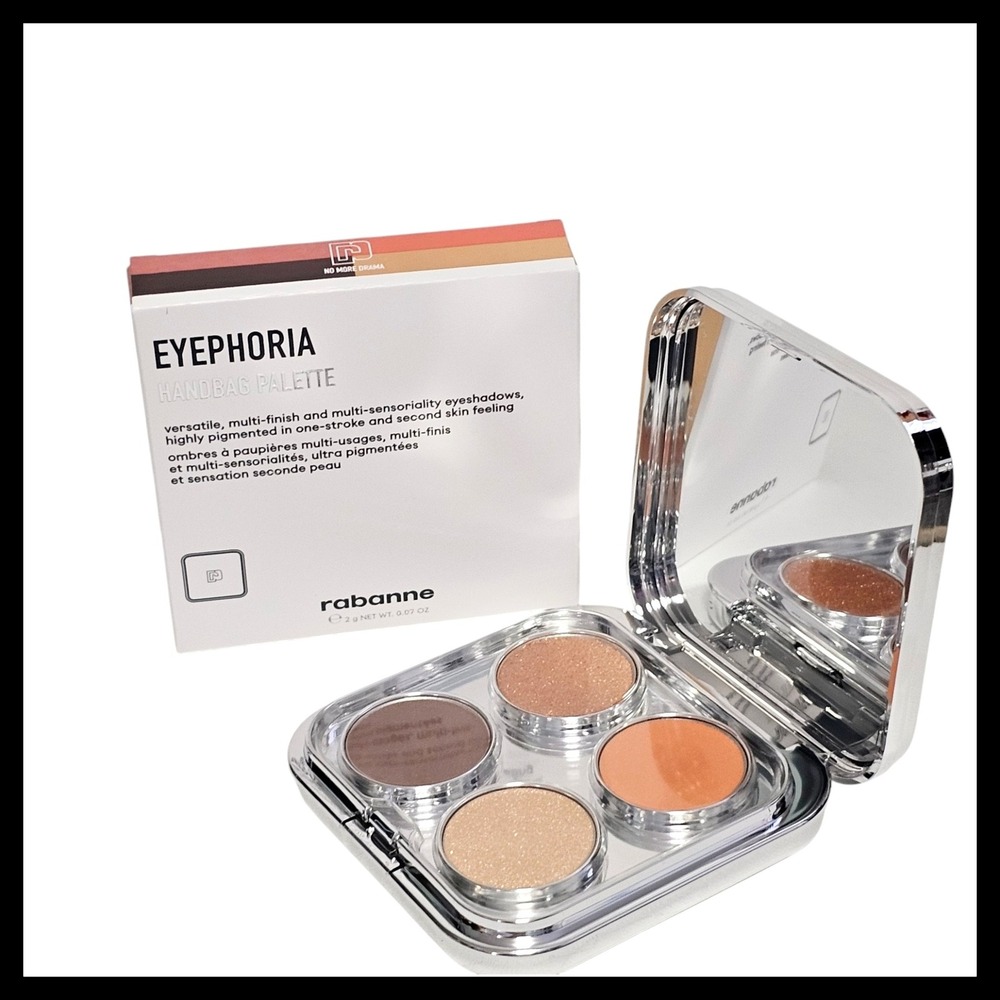 Rabanne Eyephoria Handbag Palette NO MORE DRAMA Full Size New Metal Matte Brown